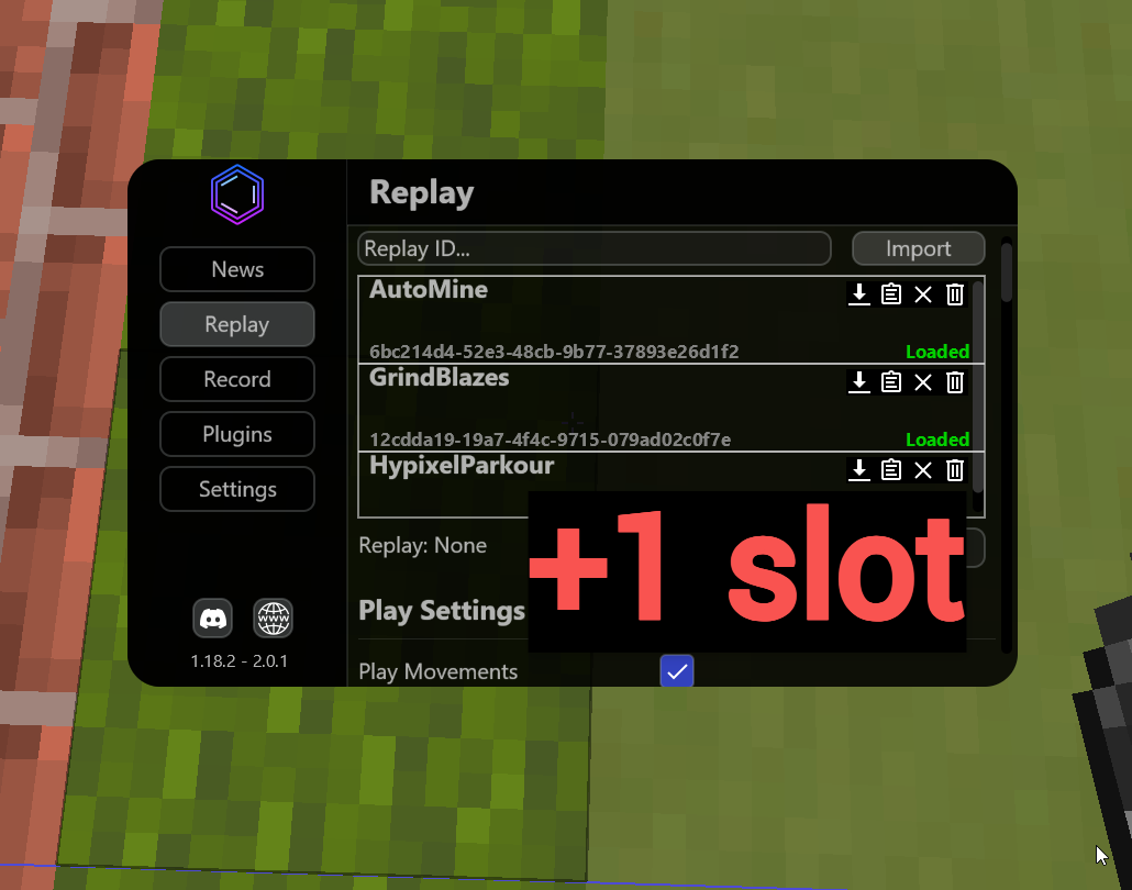 Mint Client +1 Slot preview